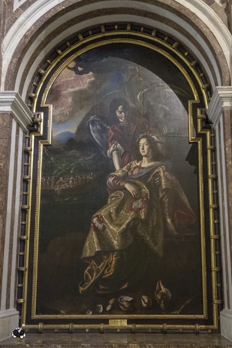 Oil painting of Santa Victoria