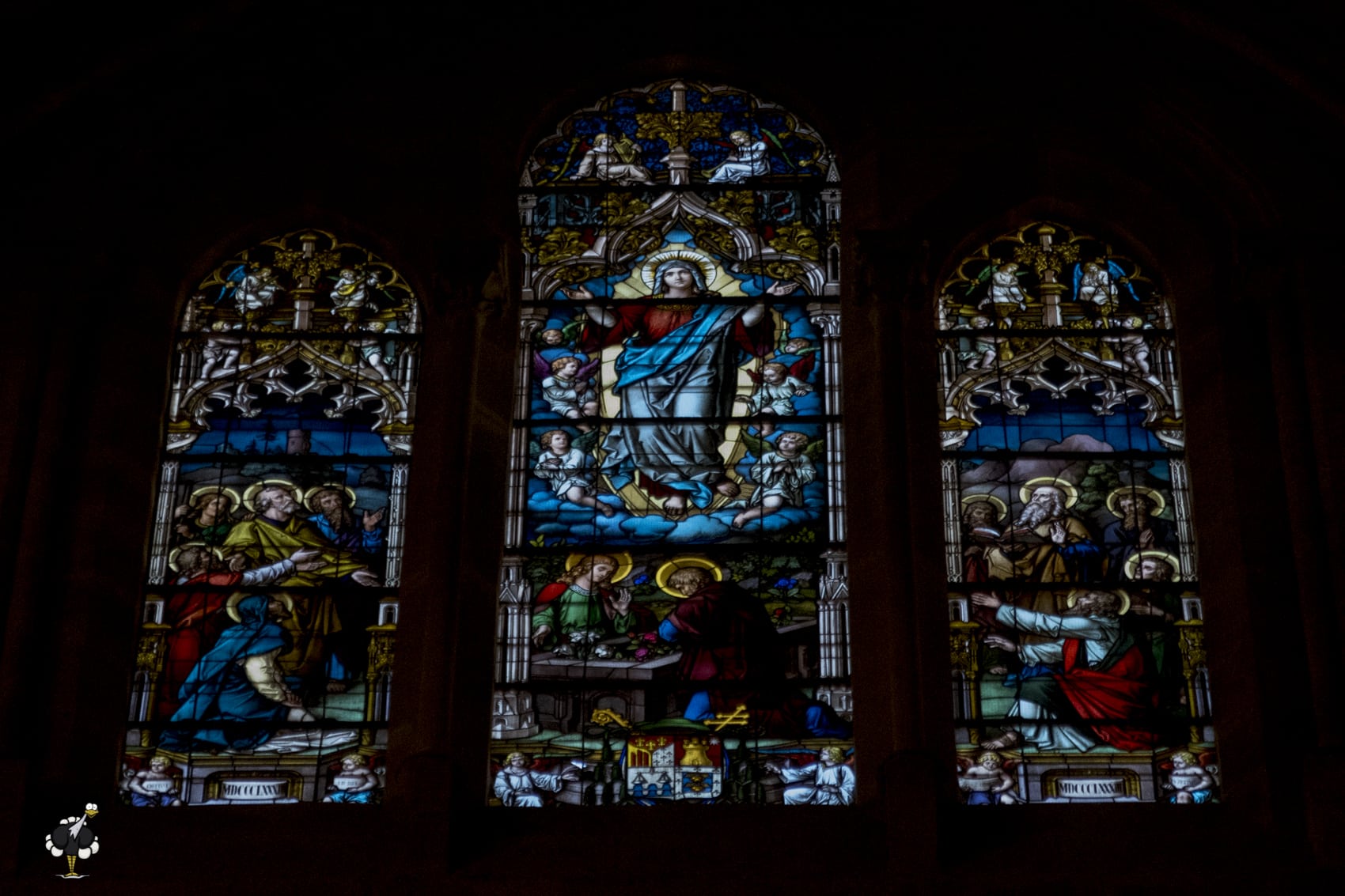 Stained Glass Window in the Cathedral at Burgos