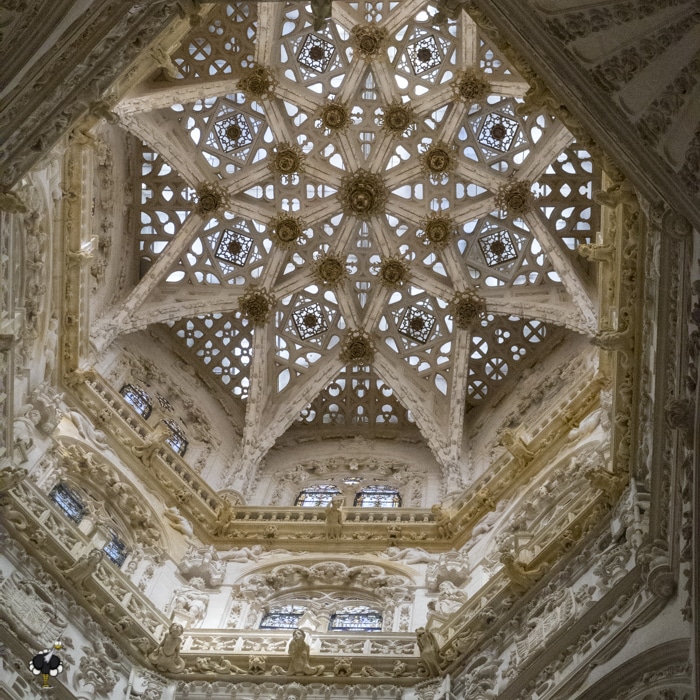 The ceiling of the cathedral