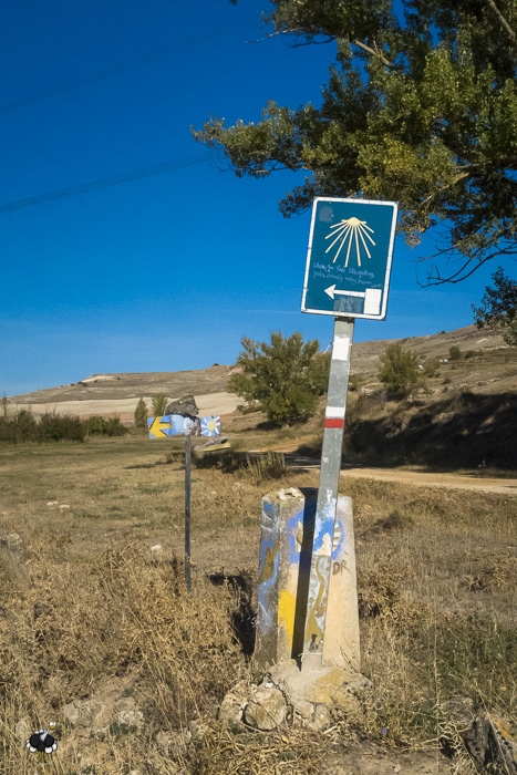 A wise saying on a way marker