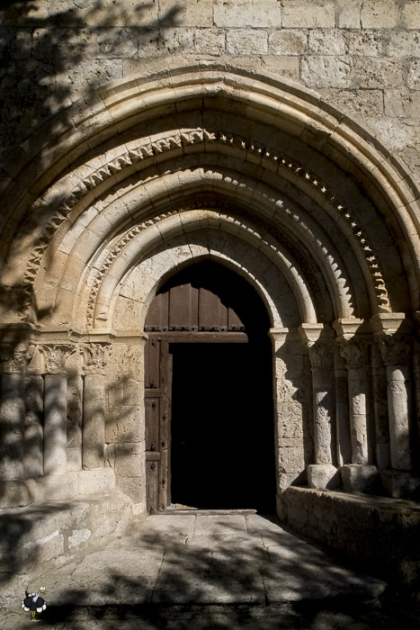 The old door and old entrance of San Martin in Isar