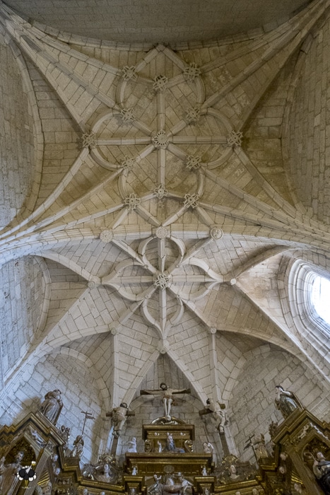The ceiling of teh church