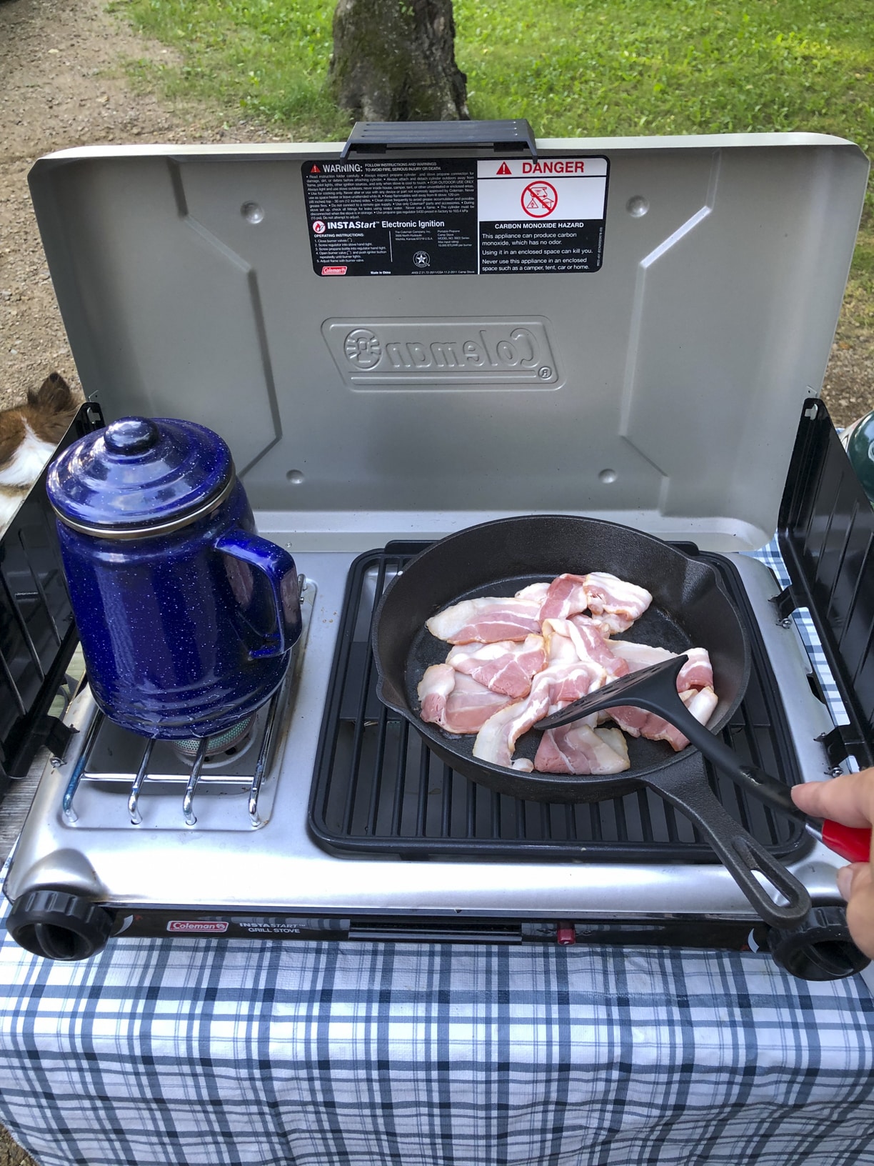 Sir Winston Churchill Provincial Park Bacon and coffee